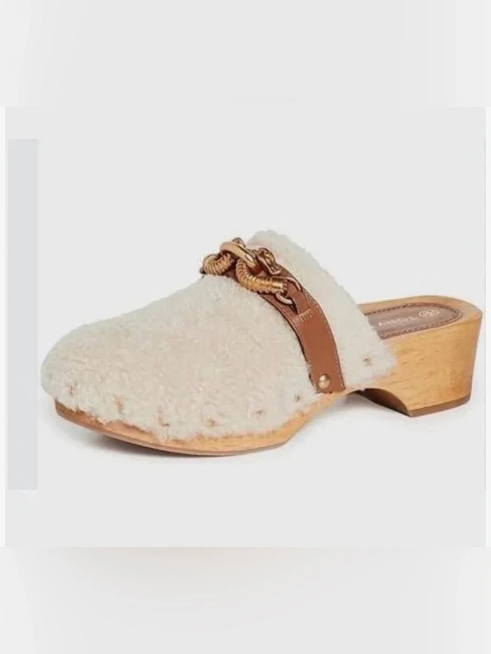 Tory Burch Jessa Shesarling Clogs